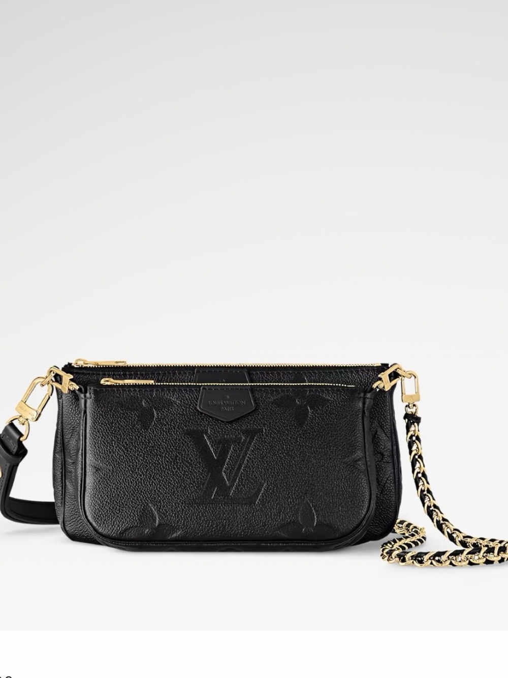 Louis Vuitton Black Leather Multi Pochette Accessoires